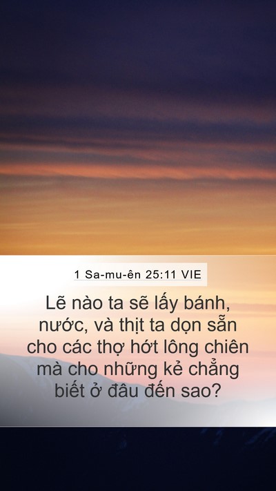 1 Sa-mu-ên 25:11 VIE Bible Verse Image