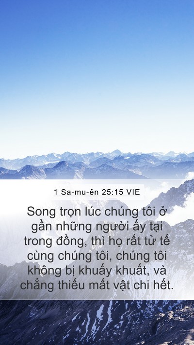 1 Sa-mu-ên 25:15 VIE Bible Verse Image