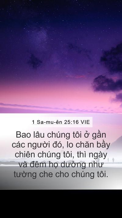 1 Sa-mu-ên 25:16 VIE Bible Verse Image