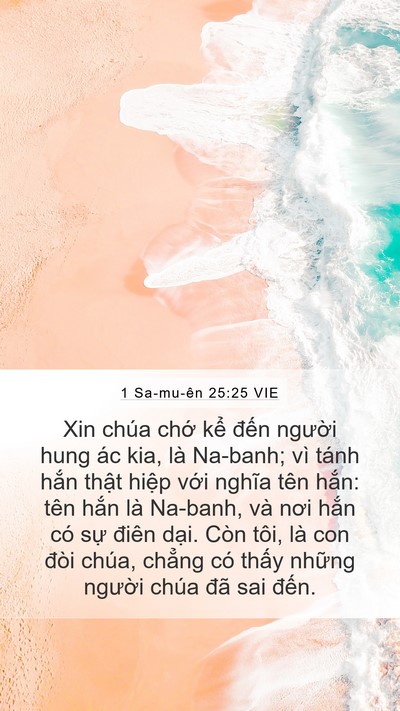 1 Sa-mu-ên 25:25 VIE Bible Verse Image