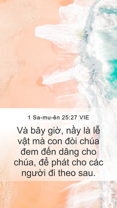 1 Sa-mu-ên 25:27 VIE Bible Verse Image