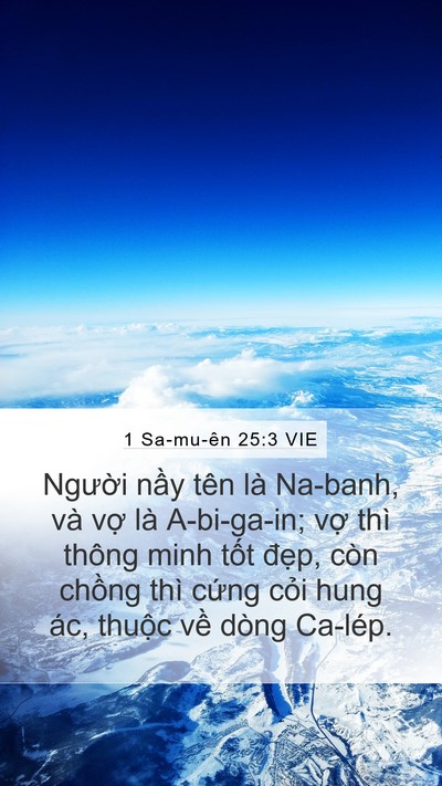 1 Sa-mu-ên 25:3 VIE Bible Verse Image