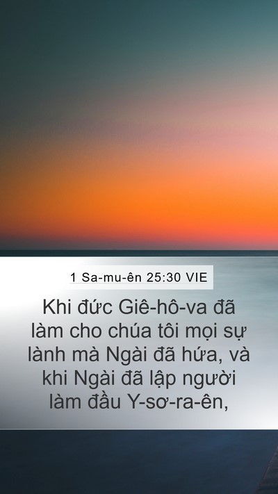 1 Sa-mu-ên 25:30 VIE Bible Verse Image