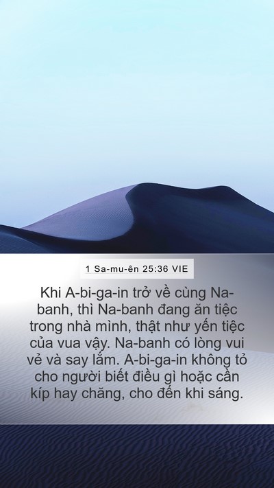 1 Sa-mu-ên 25:36 VIE Bible Verse Image