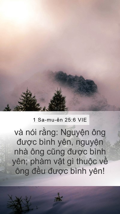 1 Sa-mu-ên 25:6 VIE Bible Verse Image