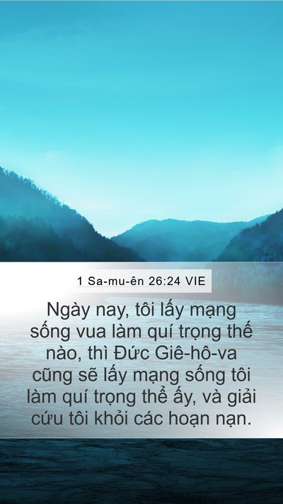 1 Sa-mu-ên 26:24 VIE Bible Verse Image