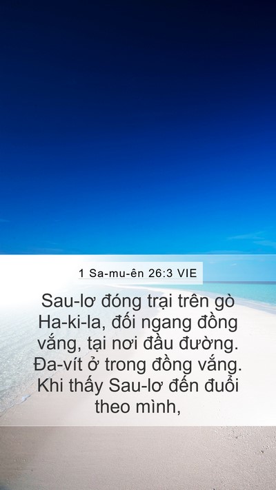 1 Sa-mu-ên 26:3 VIE Bible Verse Image