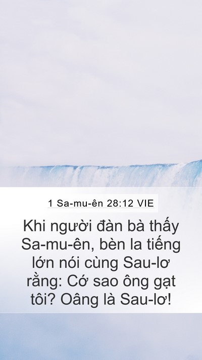 1 Sa-mu-ên 28:12 VIE Bible Verse Image