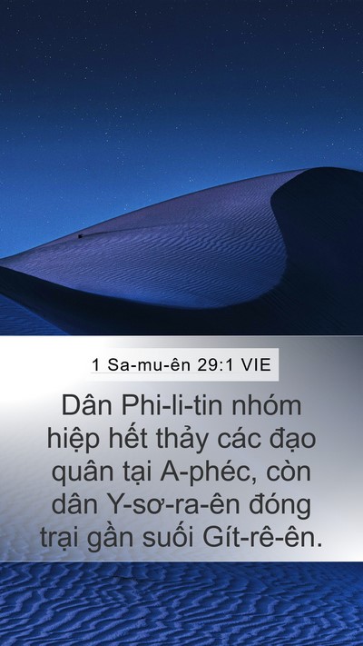 1 Sa-mu-ên 29:1 VIE Bible Verse Image