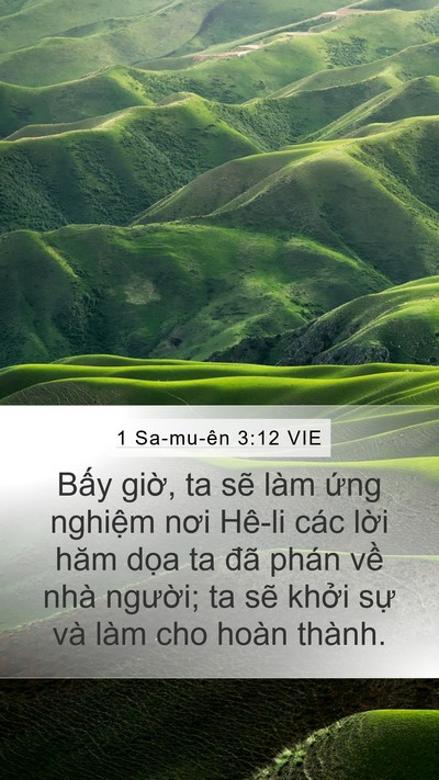 1 Sa-mu-ên 3:12 VIE Bible Verse Image