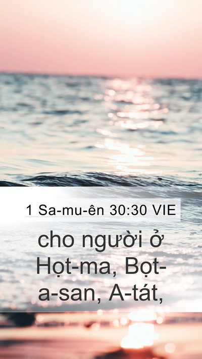 1 Sa-mu-ên 30:30 VIE Bible Verse Image