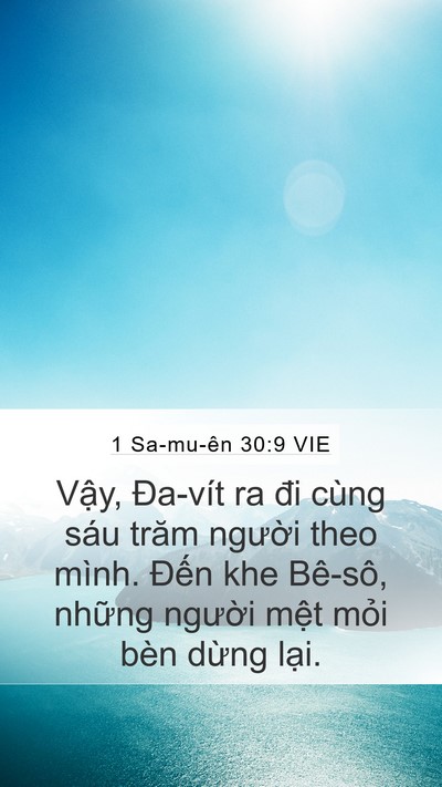 1 Sa-mu-ên 30:9 VIE Bible Verse Image