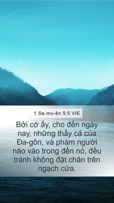 1 Sa-mu-ên 5:5 VIE Bible Verse Image