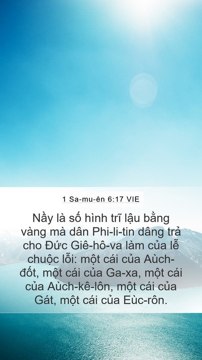1 Sa-mu-ên 6:17 VIE Bible Verse Image