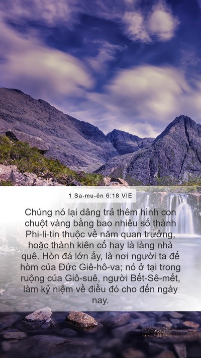 1 Sa-mu-ên 6:18 VIE Bible Verse Image