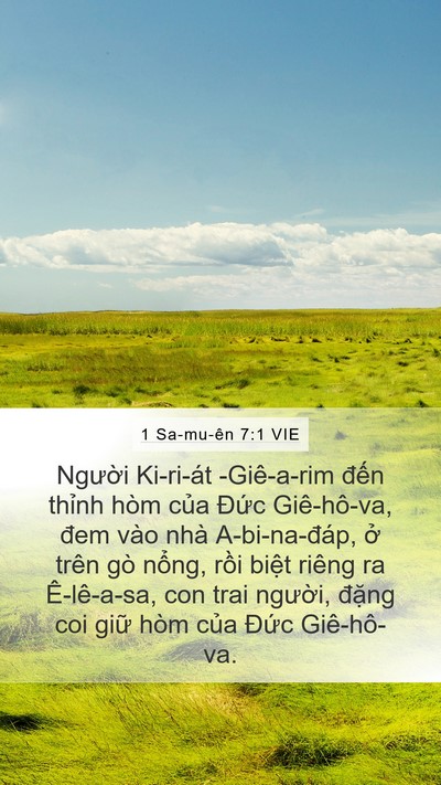 1 Sa-mu-ên 7:1 VIE Bible Verse Image