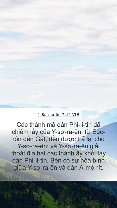 1 Sa-mu-ên 7:14 VIE Bible Verse Image