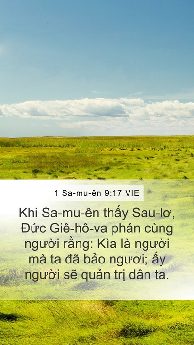 1 Sa-mu-ên 9:17 VIE Mobile Phone Wallpaper - Khi Sa-mu-ên thấy Sau-lơ, Đức Giê-hô-va - Mobile Bible Verse Wallpaper