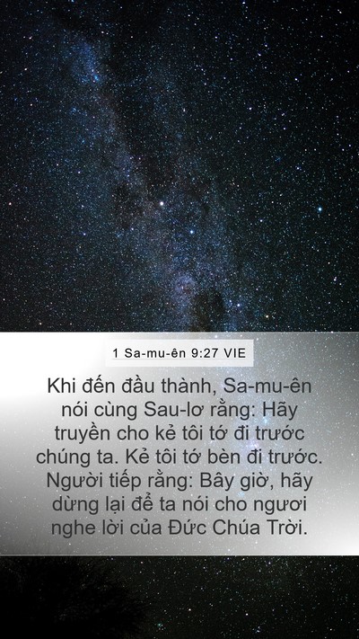1 Sa-mu-ên 9:27 VIE Bible Verse Image