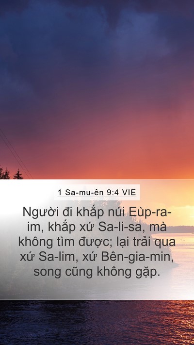 1 Sa-mu-ên 9:4 VIE Bible Verse Image
