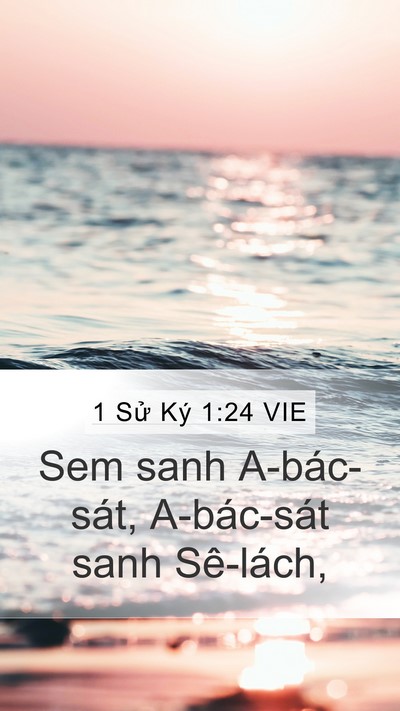 1 Sử Ký 1:24 VIE Bible Verse Image