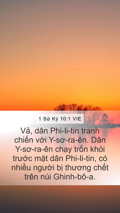 1 Sử Ký 10:1 VIE Bible Verse Image