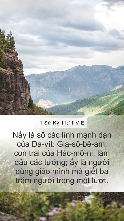 1 Sử Ký 11:11 VIE Bible Verse Image