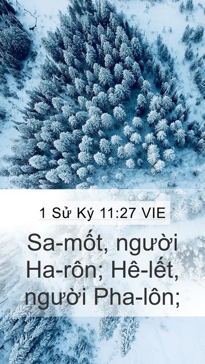 1 Sử Ký 11:27 VIE Bible Verse Image
