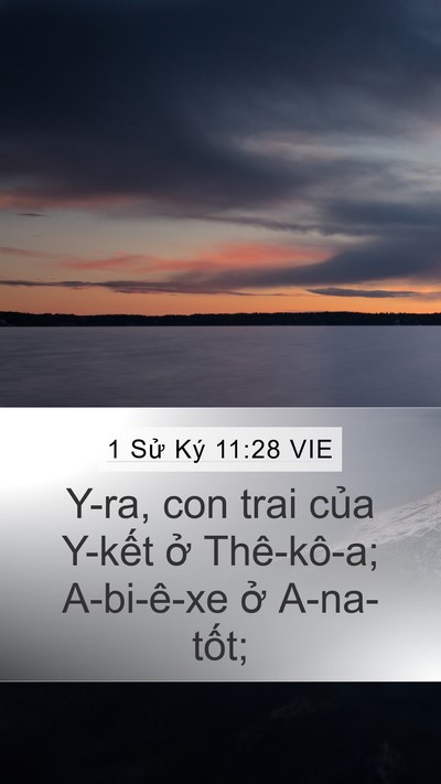 1 Sử Ký 11:28 VIE Bible Verse Image
