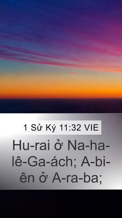 1 Sử Ký 11:32 VIE Bible Verse Image