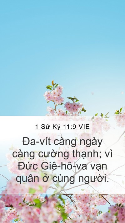 1 Sử Ký 11:9 VIE Bible Verse Image