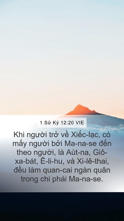 1 Sử Ký 12:20 VIE Bible Verse Image