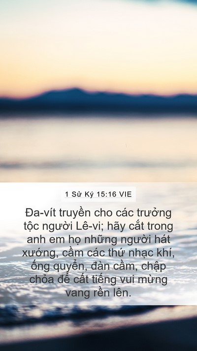 1 Sử Ký 15:16 VIE Bible Verse Image