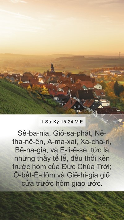 1 Sử Ký 15:24 VIE Bible Verse Image