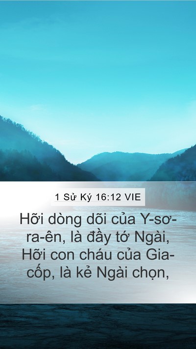 1 Sử Ký 16:12 VIE Bible Verse Image