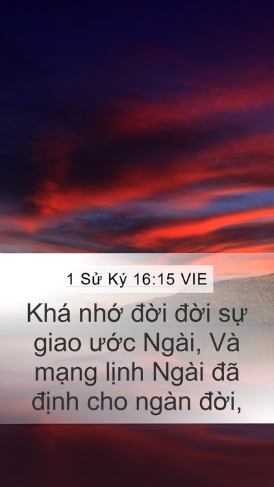 1 Sử Ký 16:15 VIE Bible Verse Image