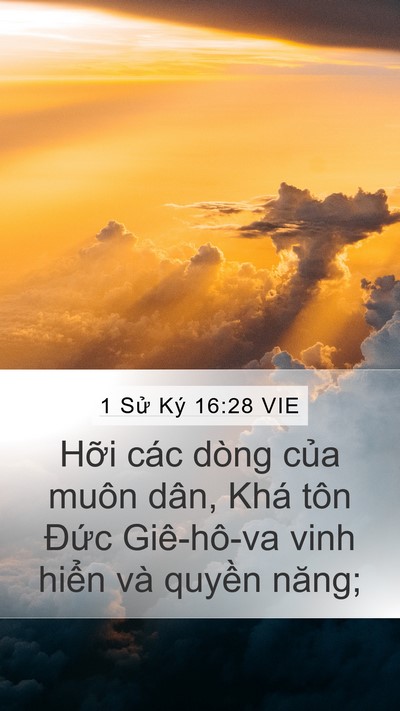 1 Sử Ký 16:28 VIE Bible Verse Image