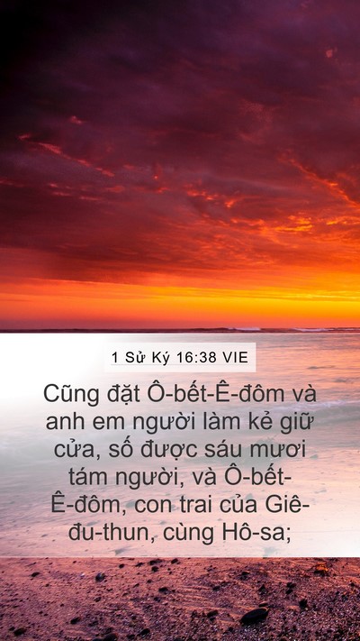 1 Sử Ký 16:38 VIE Bible Verse Image