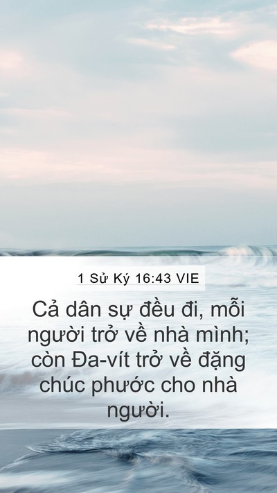 1 Sử Ký 16:43 VIE Bible Verse Image