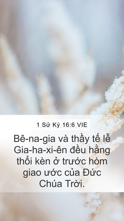 1 Sử Ký 16:6 VIE Bible Verse Image