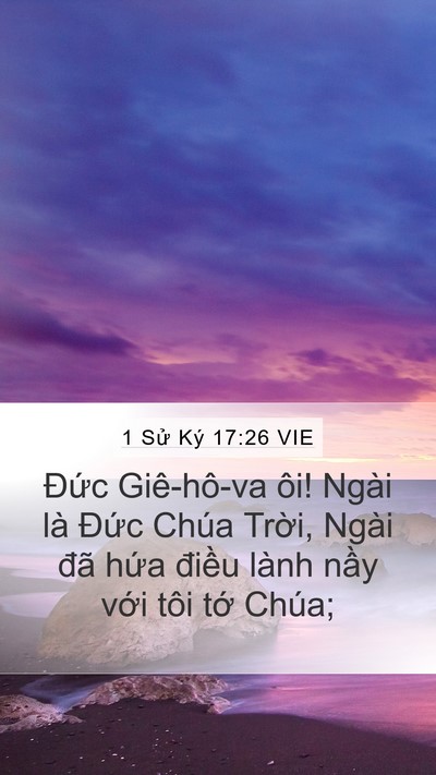 1 Sử Ký 17:26 VIE Bible Verse Image