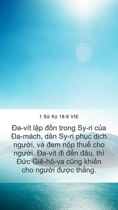 1 Sử Ký 18:6 VIE Bible Verse Image