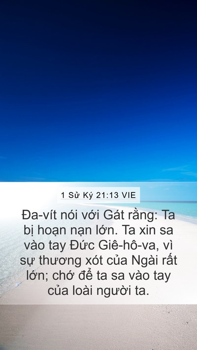 1 Sử Ký 21:13 VIE Bible Verse Image
