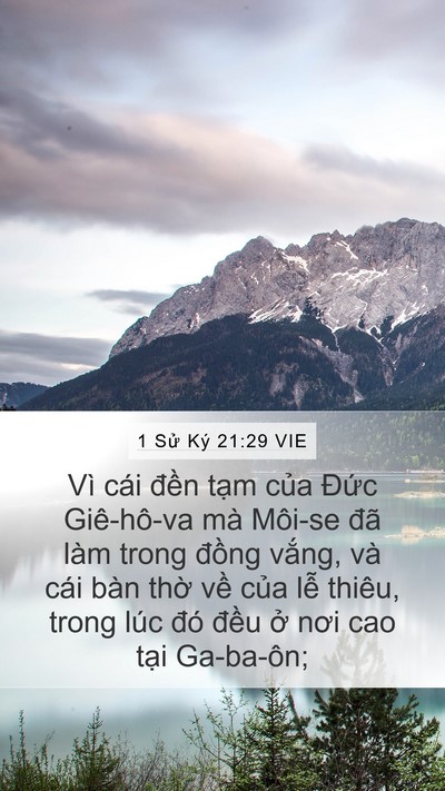 1 Sử Ký 21:29 VIE Bible Verse Image