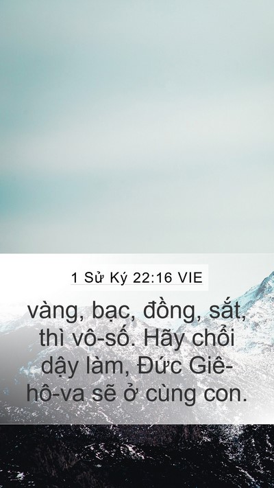 1 Sử Ký 22:16 VIE Bible Verse Image