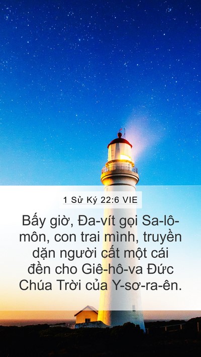 1 Sử Ký 22:6 VIE Bible Verse Image
