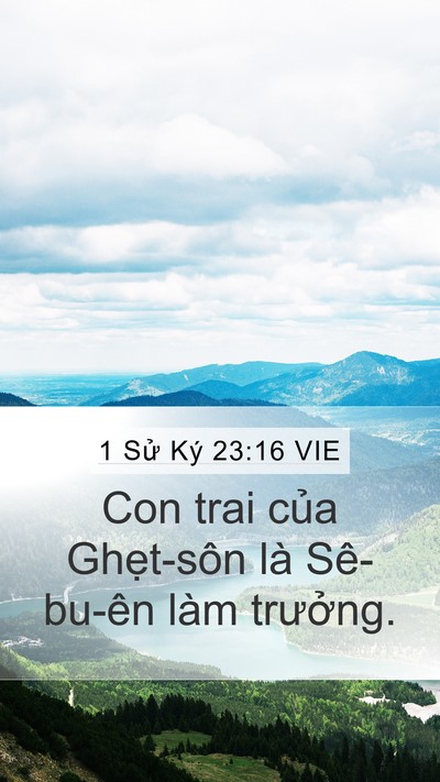 1 Sử Ký 23:16 VIE Bible Verse Image