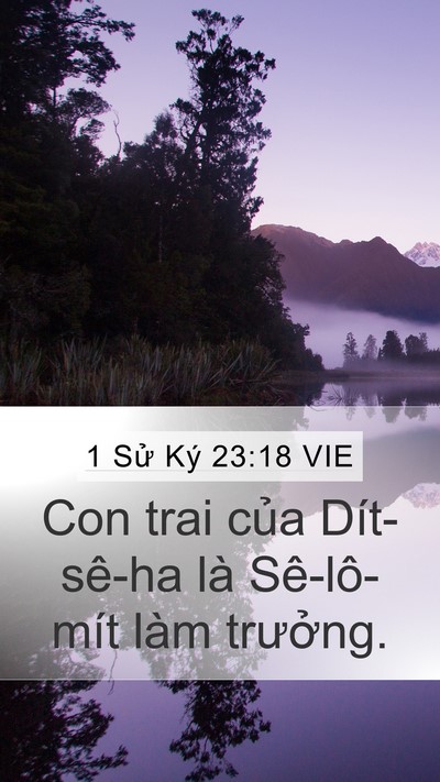 1 Sử Ký 23:18 VIE Bible Verse Image