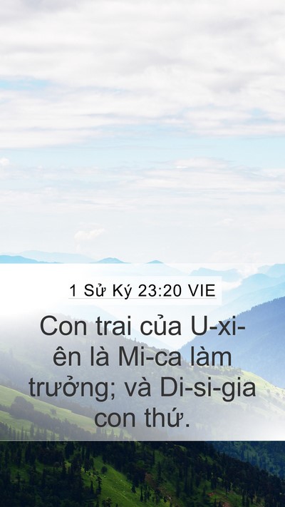 1 Sử Ký 23:20 VIE Bible Verse Image
