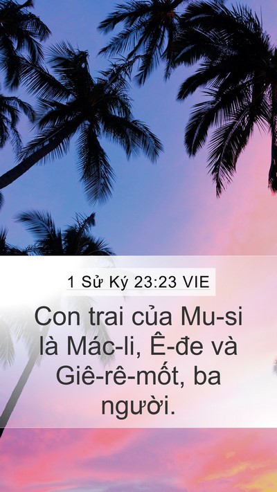 1 Sử Ký 23:23 VIE Bible Verse Image